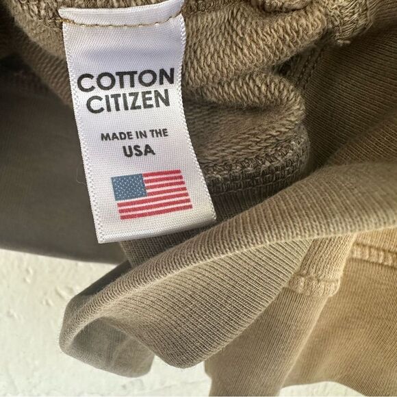 COTTON CITIZEN Sweatshirt Women XS Moss Haze Tie Dye Crop Long Sleeve Crew - Picture 6 of 7